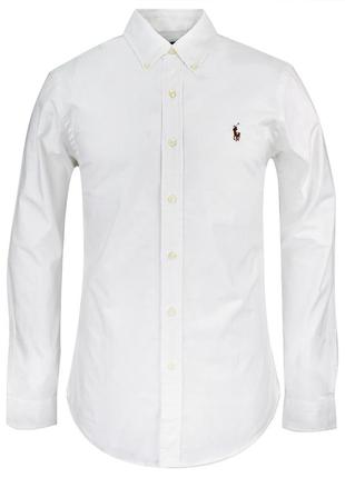 Базовая белая мужская рубашка. размер s