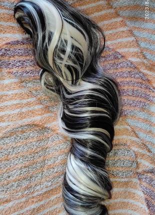 Шиньон,накладной хвост, парик,конский хвост из термоволокна6 фото