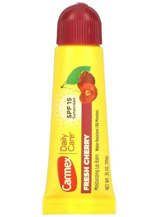 Бальзам для губ carmex cherry moisturizing lip balm spf15