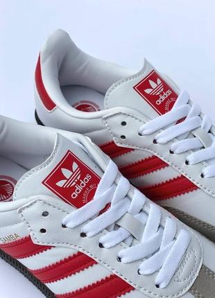 Женские кроссовки adidas samba  red3 фото