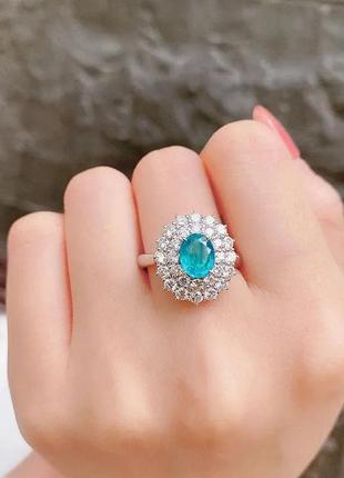 Большое и красивое кольцо с турмалином9256 фото