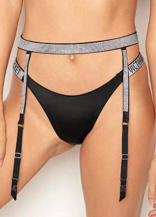 Пояс для чулок со стразами victoria’s secret very sexy shine strap garter belt