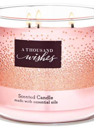 Свічка bath & body works a thousand wishes scented candle
