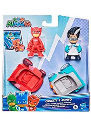 Ігровий набір pj masks міні-машинка та ромео (24634)