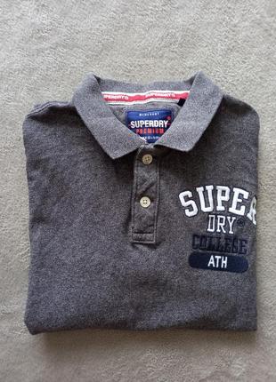 Брендова футболка поло superdry.