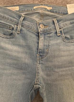 Джинсы levi’s скини голубые размер w25 l303 фото