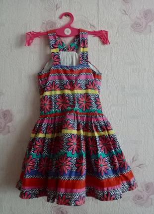 Пышный сарафанчик с подюбником, цветочный принт