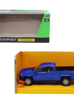 Машина chevy colorado синя