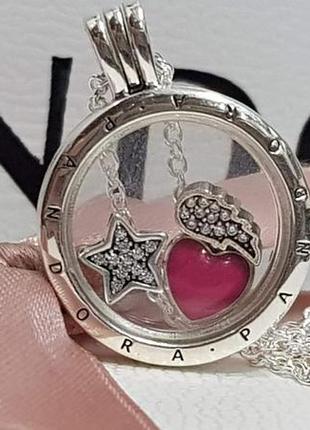 Медальон   на цепочке "любовь", серебро