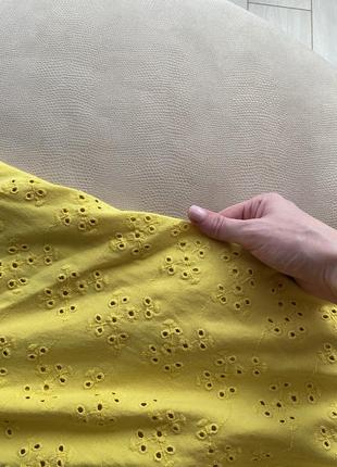 Платье платье сарафан мини короткое желтое asos3 фото