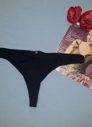 Низ от купальника женские плавки размер 48-50 / 16 черный бикини бразилианы2 фото