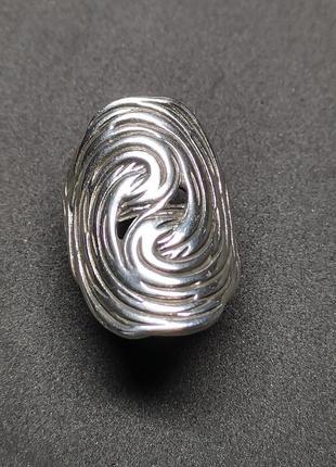 Кільце кольцо колечко срібло s925 акцентне срібне стильне велике модне нове7 фото