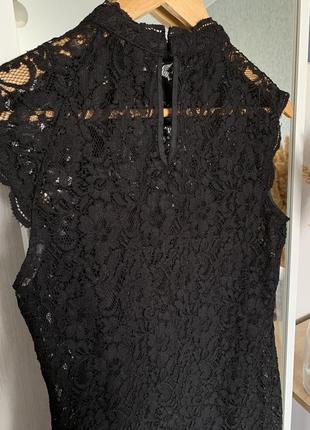 Платье гепюр подкладка черное классическое5 фото