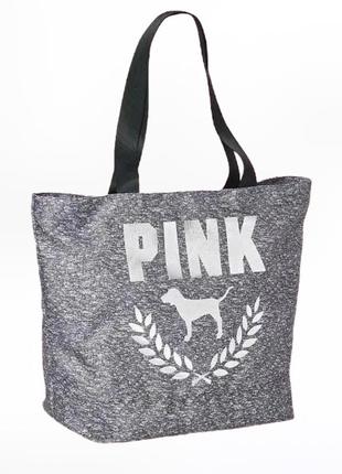 Сумка pink victoria’s secret gray tote