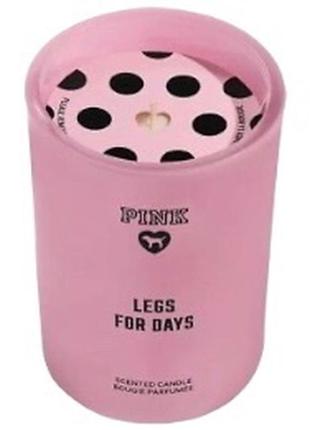 Свічка pink victoria's secret legs for days scented candle