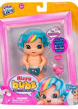 Інтерактивна лялька moosе little live bizzy bubs clap baby harper харпер (28534)