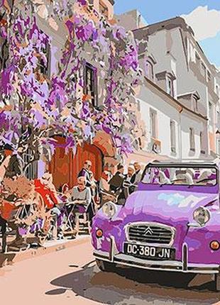 Картина за номерами автомобіль лавка чудес чарівний париж 40 x 50 см (lc30135)
