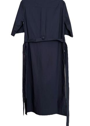 Темно-синее миди платье рубашка cos с поясом на пуговицах, размер 36 (s)7 фото