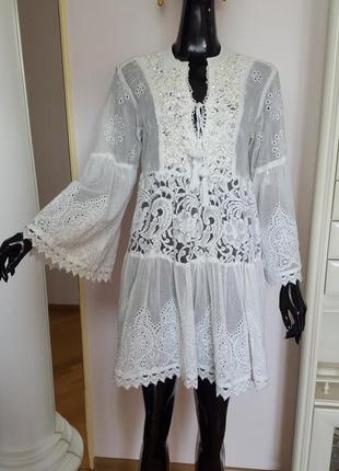 Пляжное платье туника antica santoria by giacomo girgue