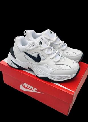 Мужские кроссовки nike m2k tekno white black белые с черным