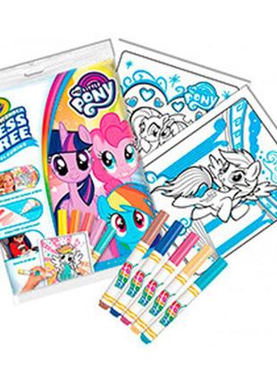 Книга-раскраска crayola color wonder my little pony с фломастерами (75-2398)