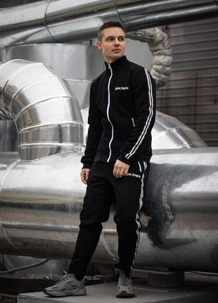 Спортивный костюм на флисе, кофта + штаны трехнить palm angels