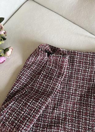 Твидовая теплая юбка shein8 фото