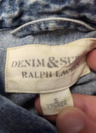 Джинсова рубашка сорочка denim supply ralph lauren4 фото