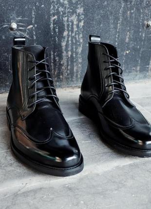 Утепленные кожаные ботинки 40 - 45 размер