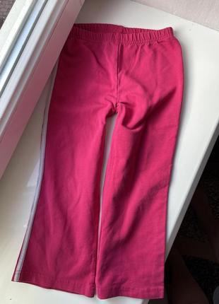 Лосини рожеві штани спортивні для дівчинки 98 см 3 роки