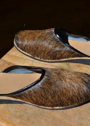 Тапочки из натуральной кожи водяного буйвола (ани)2 фото
