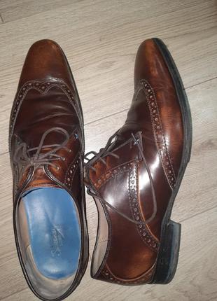 Мужские ботинки sweeney, оксфорды, кожаные, 45 размера