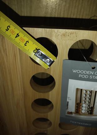 Бамбуковая стойка для кофейных капсул homestore8 фото