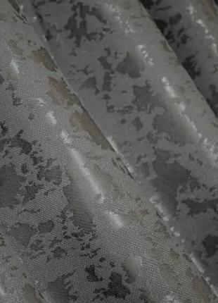 Стильні та якісні штори в вітальню льон  (2шт. 1,5х2,8м), колекція "pavliani". колір сіро-коричневий3 фото