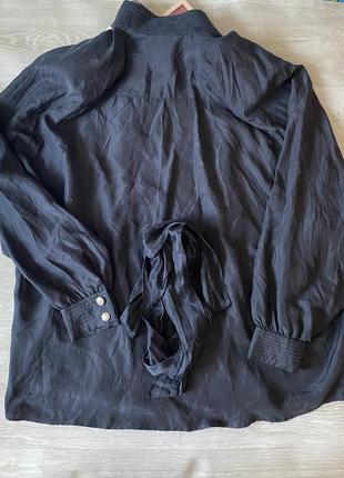Винтажная блуза из натурального шелка3 фото