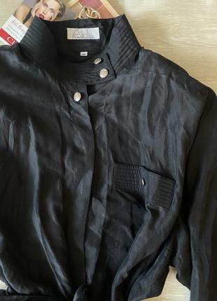 Винтажная блуза из натурального шелка6 фото
