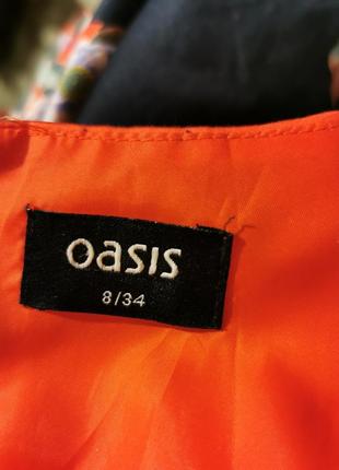 Платье в принт цветы oasis мини короткое3 фото