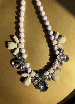 Чокер пластик стразы колье ожерелье бижутерия ретро винтаж