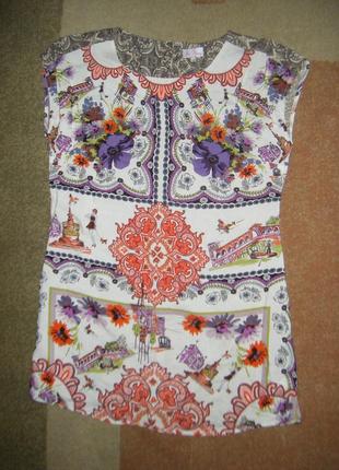 Комфортне легке коротке плаття-туніка, розмір м — 14 — 483 фото