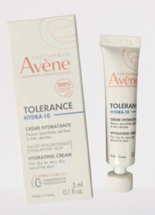 Avene tolerance hydra-10 hydrating cream увлажняющий крем для лица с гиалуроновой кислотой и термальной водой1 фото