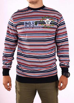 Свитшот в полоску коттон m, l, xl,