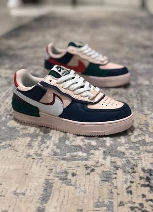 Кроссовки женские nike air force 1, розовые (найк аир форс, найки, кросівки)