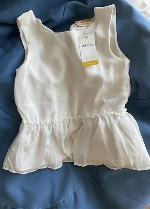 Белая блузка на девочку