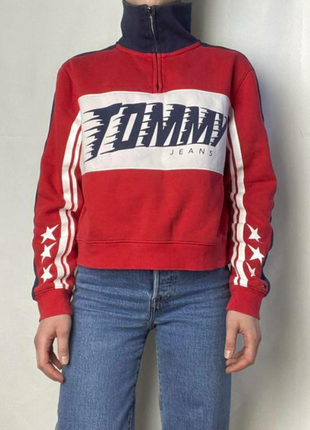 Tommy hilfiger jeans світшот кофта лонг з логотипом