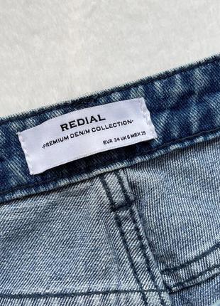 Стильные джинсы высокая посадка талия, redial xs в стилі zara asos3 фото