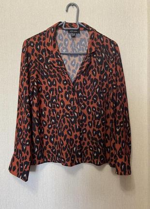 Стильная базовая рубашка пиджак леопардовый принт new look, размер 46-481 фото