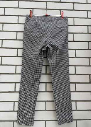 Класичні брюки в чорно-білу клітинку,штани,zara8 фото