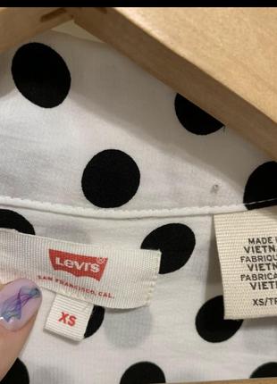 Блузка  levi’s xs горох6 фото