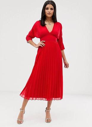 Платье плиссе миди asos disign2 фото