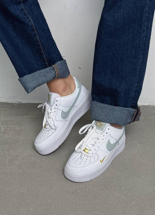 Кроссовки nike air force 1 low white/green